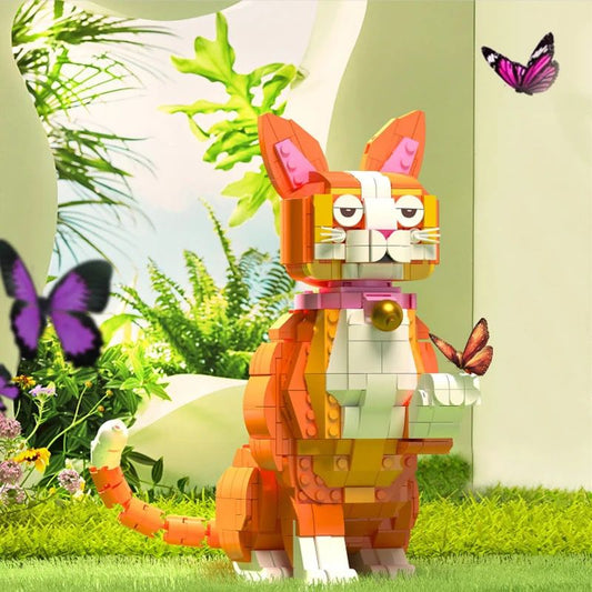 Schöne Katzen Bausteinset