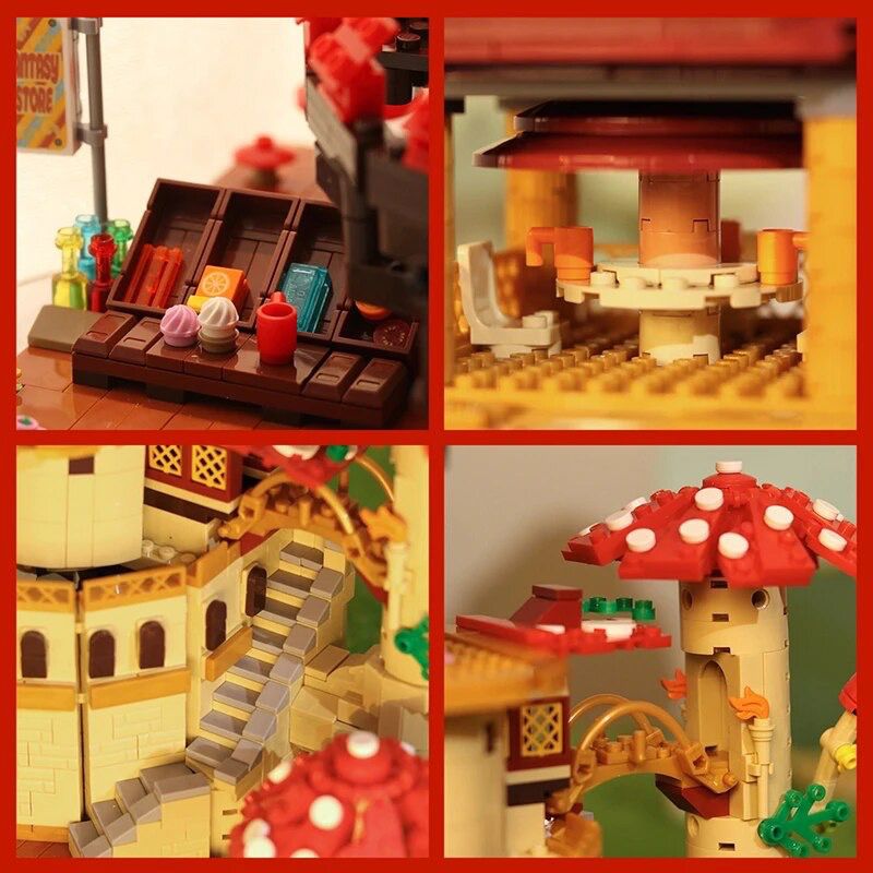 Pilzhaus Bausteinset