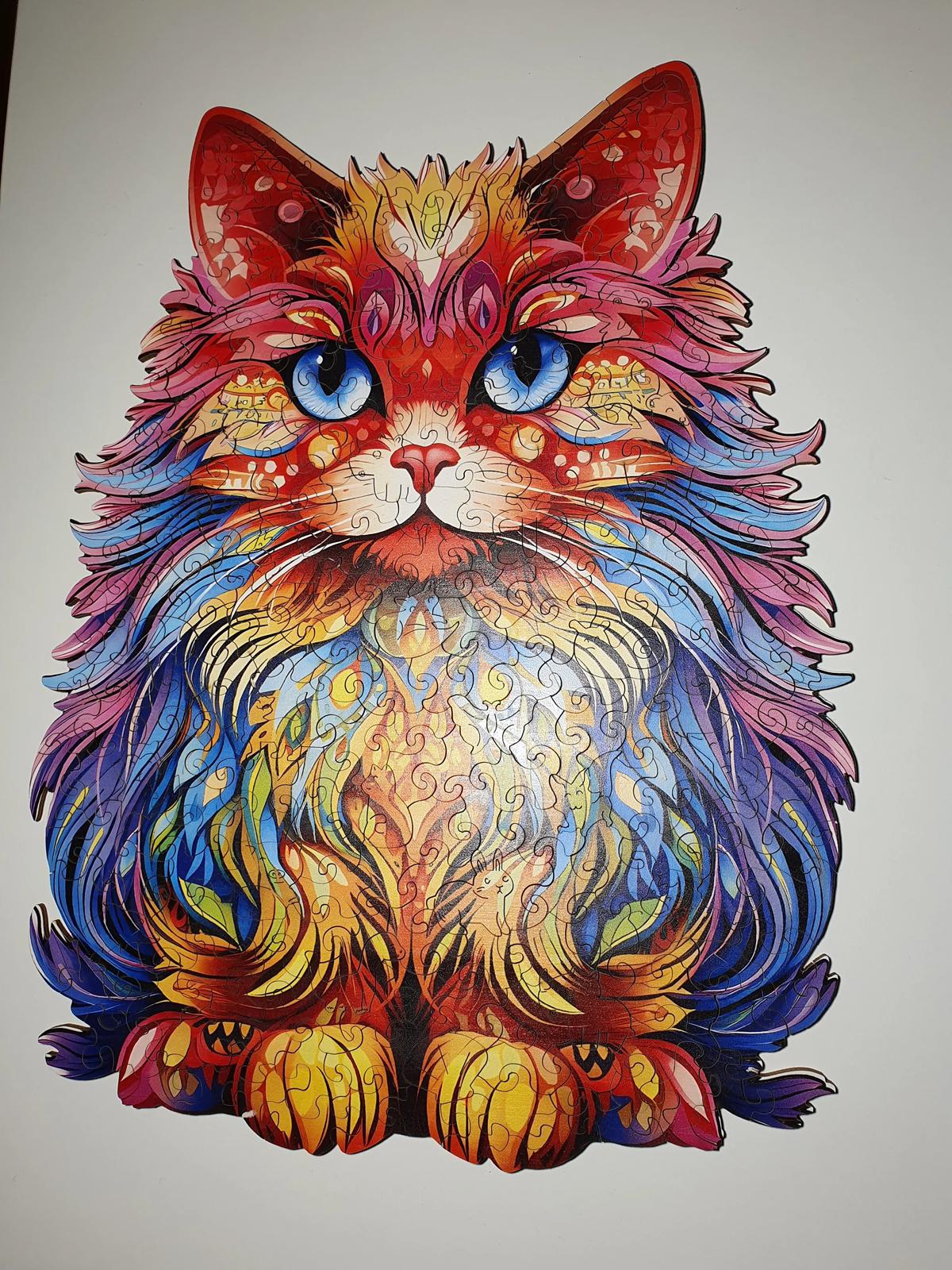 Perserkatze Holzpuzzle