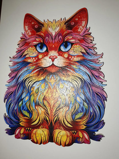 Perserkatze Holzpuzzle