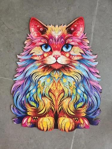 Perserkatze Holzpuzzle