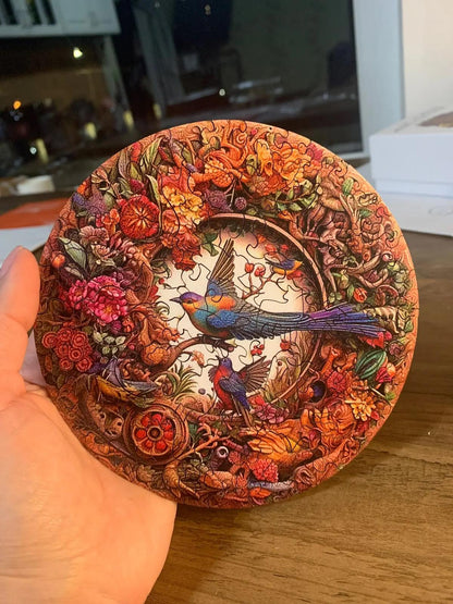 Schöner Vogel Holzpuzzle