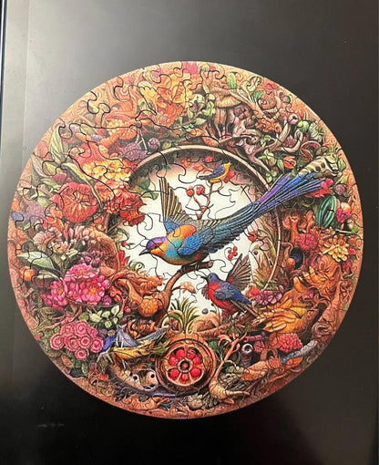 Schöner Vogel Holzpuzzle