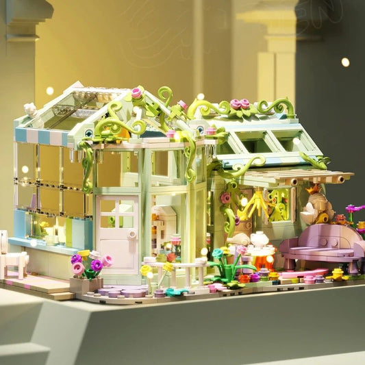 Niedliches Gartenhaus Bausteinset