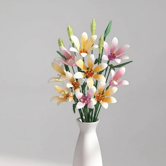 Farbige Lilien Bausteinset
