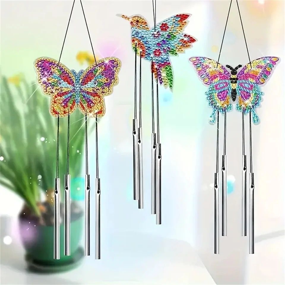 Diamond Painting Schmetterling Windspiel