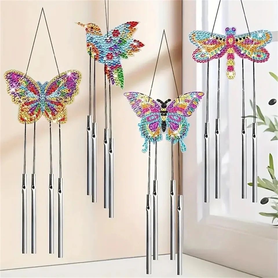 Diamond Painting Schmetterling Windspiel