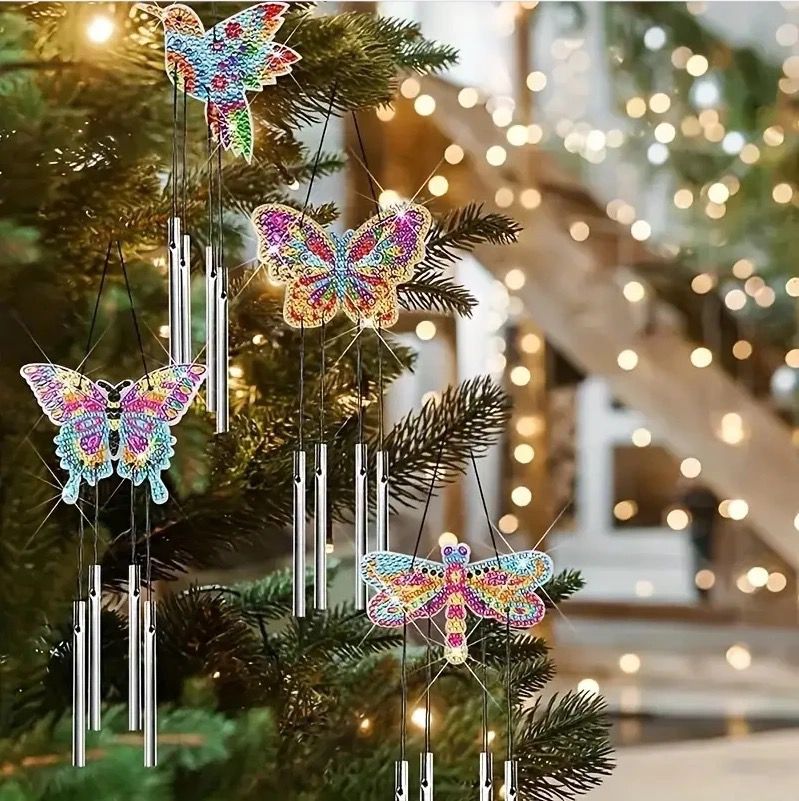 Diamond Painting Schmetterling Windspiel