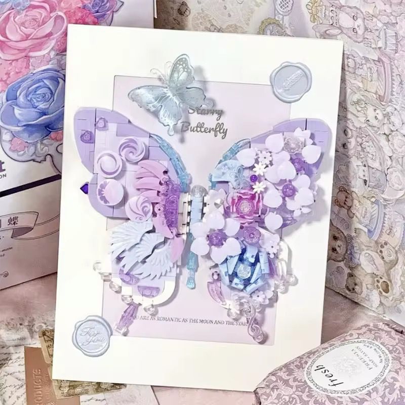 Schöner Schmetterling Bausteinset