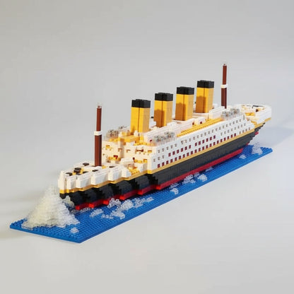 Titanic mit Eisberg Bausteinset