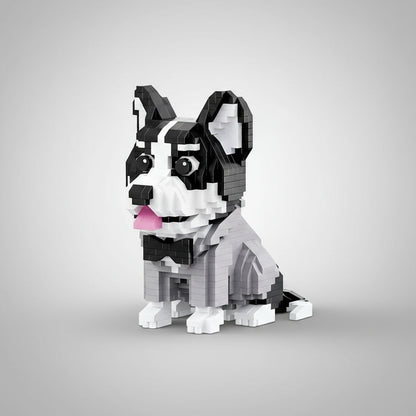 Niedlicher Husky Bausteinset
