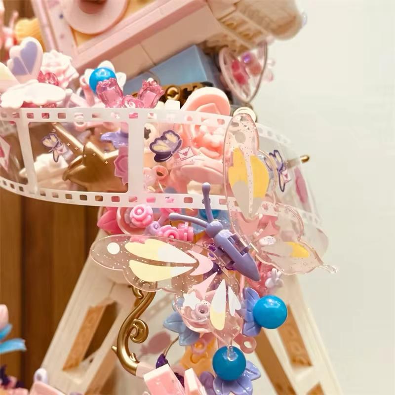 rosa Filmkamera Bausteinset