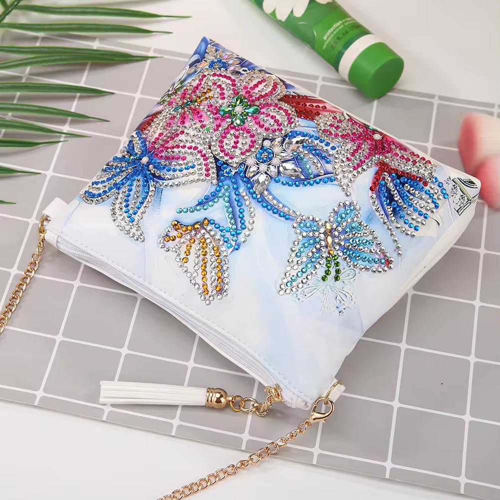 Diamond Painting Handtasche mit Blumen