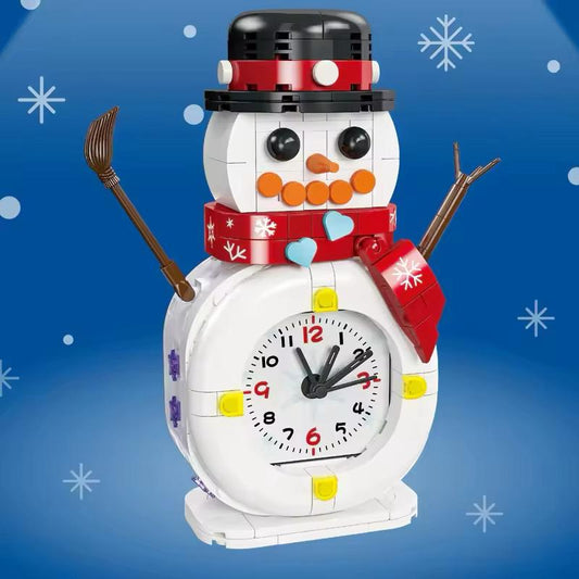 Schneemann-Uhr Bausteinset