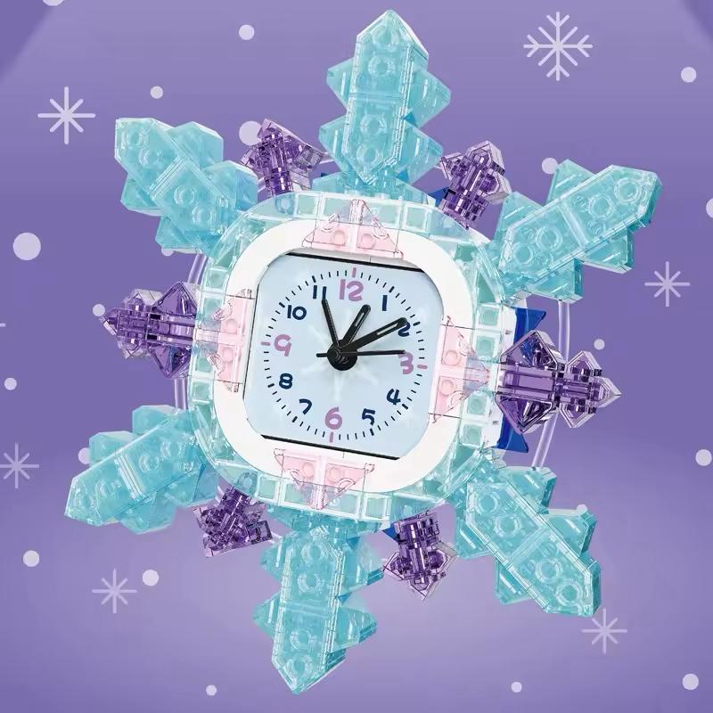 Schneeflocken-Uhr Bausteinset