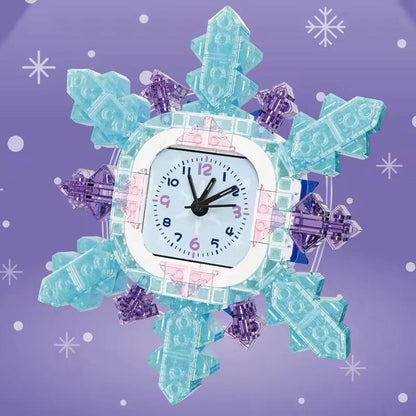 Schneeflocken-Uhr Bausteinset