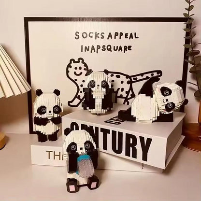 Liegender Panda Bausteinset