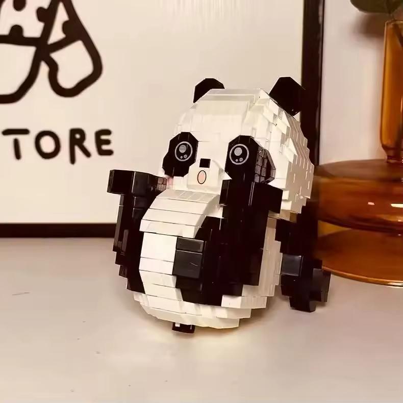 Liegender Panda Bausteinset