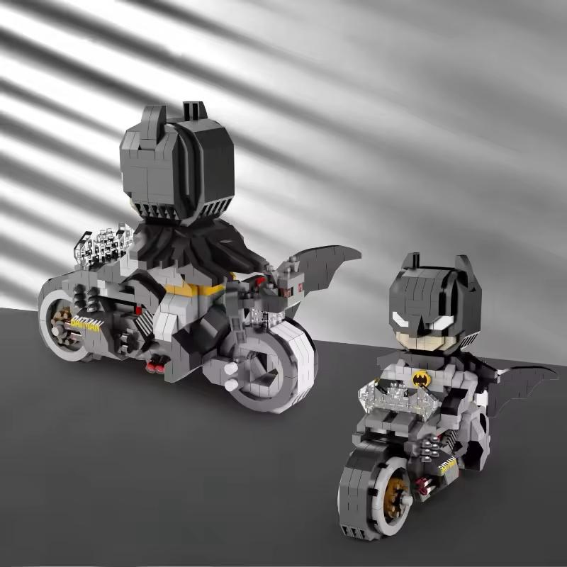 Coole Superhelden auf Motorrädern Bausteinset