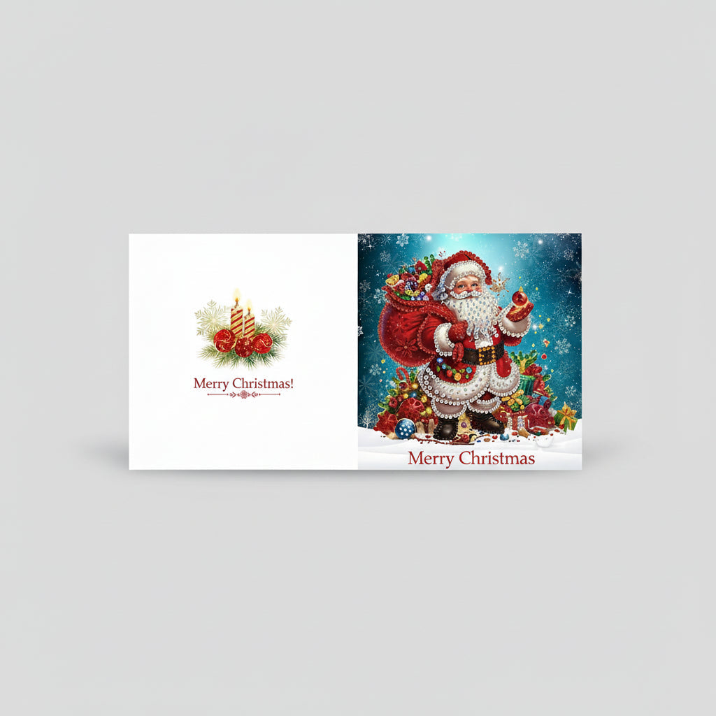 Diamond Painting Weihnachtsmann Weihnachtskarten