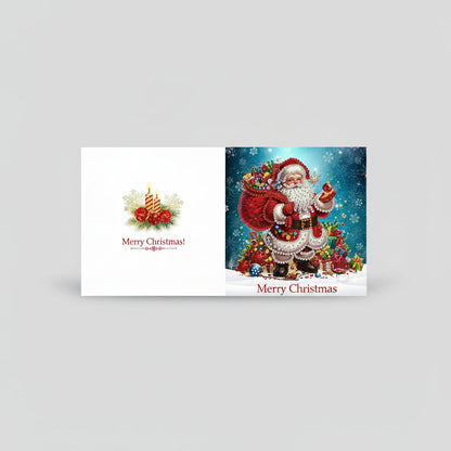 Diamond Painting Weihnachtsmann Weihnachtskarten