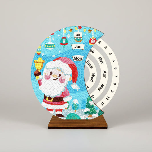 Diamond Painting Weihnachtsmann mit Glocke