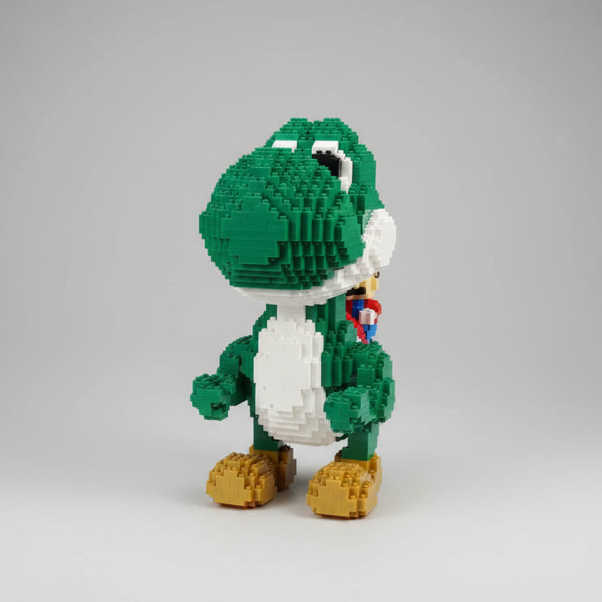 Grüner Dino mit rotem Klempner Bausteinset