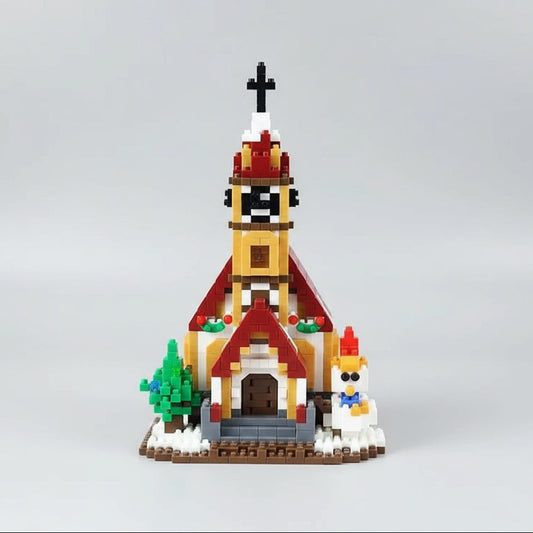 Weihnachtskirche Bausteinset