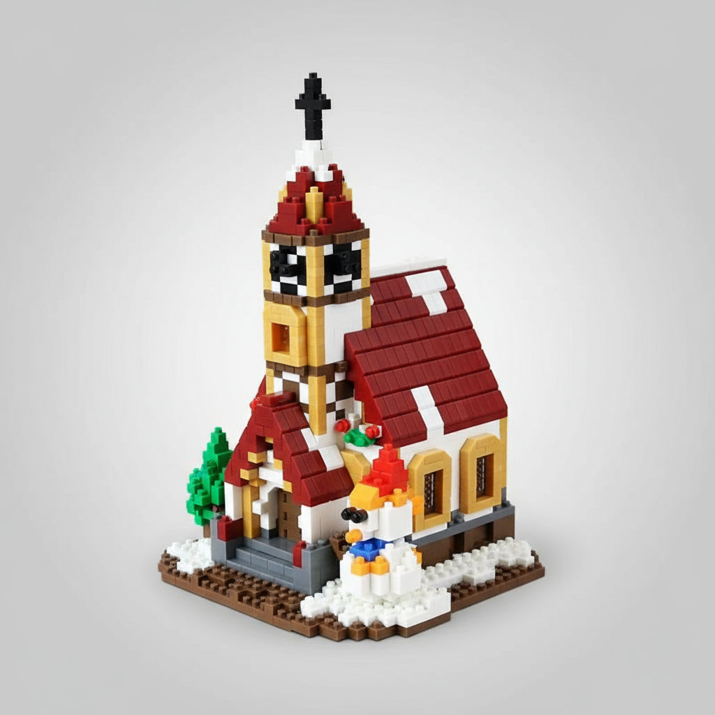 Weihnachtskirche Bausteinset