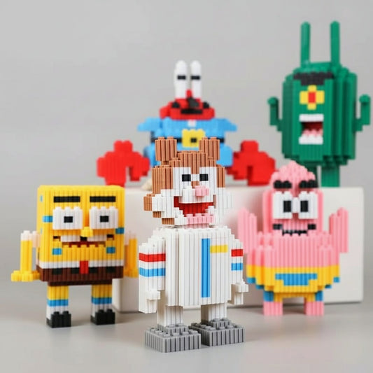 Mini-Schwamm-Familie Bausteinset