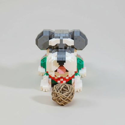 Niedlicher Schnauzer Bausteinset