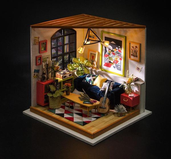 Wohnzimmer Holzbausatz
