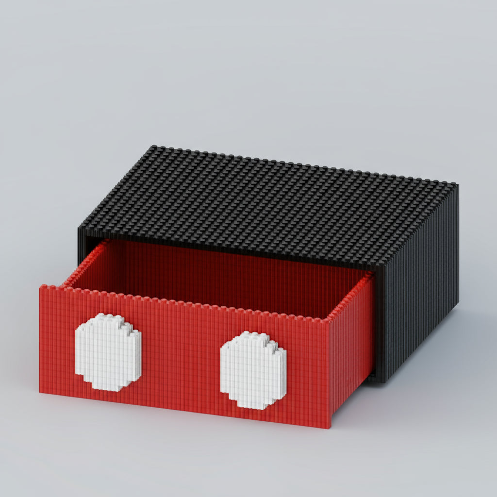 Maus mit Ladebox Bausteinset