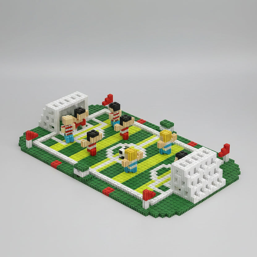 Fußballfeld Bausteinset