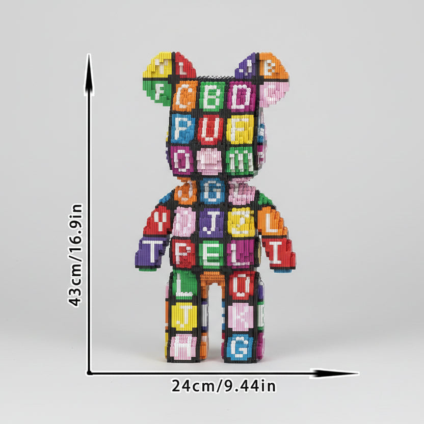Alphabet-Bär Bausteinset