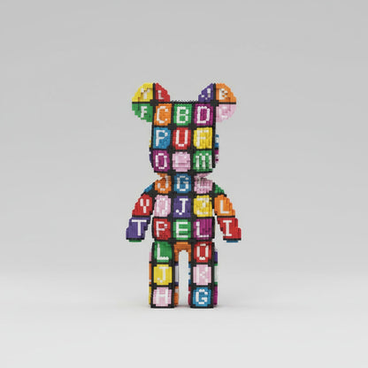 Alphabet-Bär Bausteinset