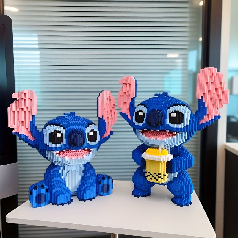 Sitzendes Blaues Wesen Bausteinset