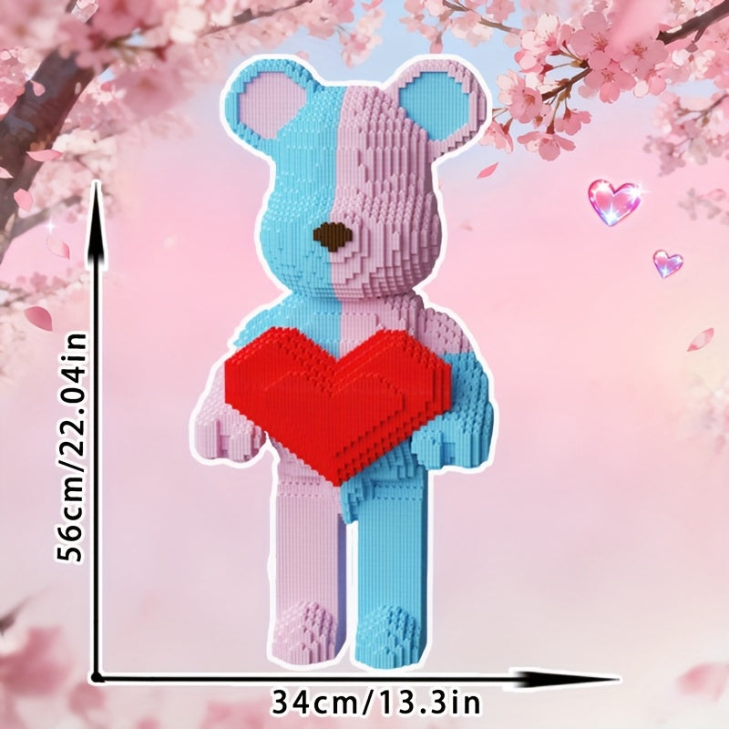 Blau-Rosa Bär Bausteinset