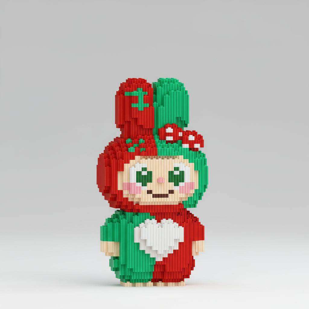 Niedliche Weihnachtsfigur Bausteinset