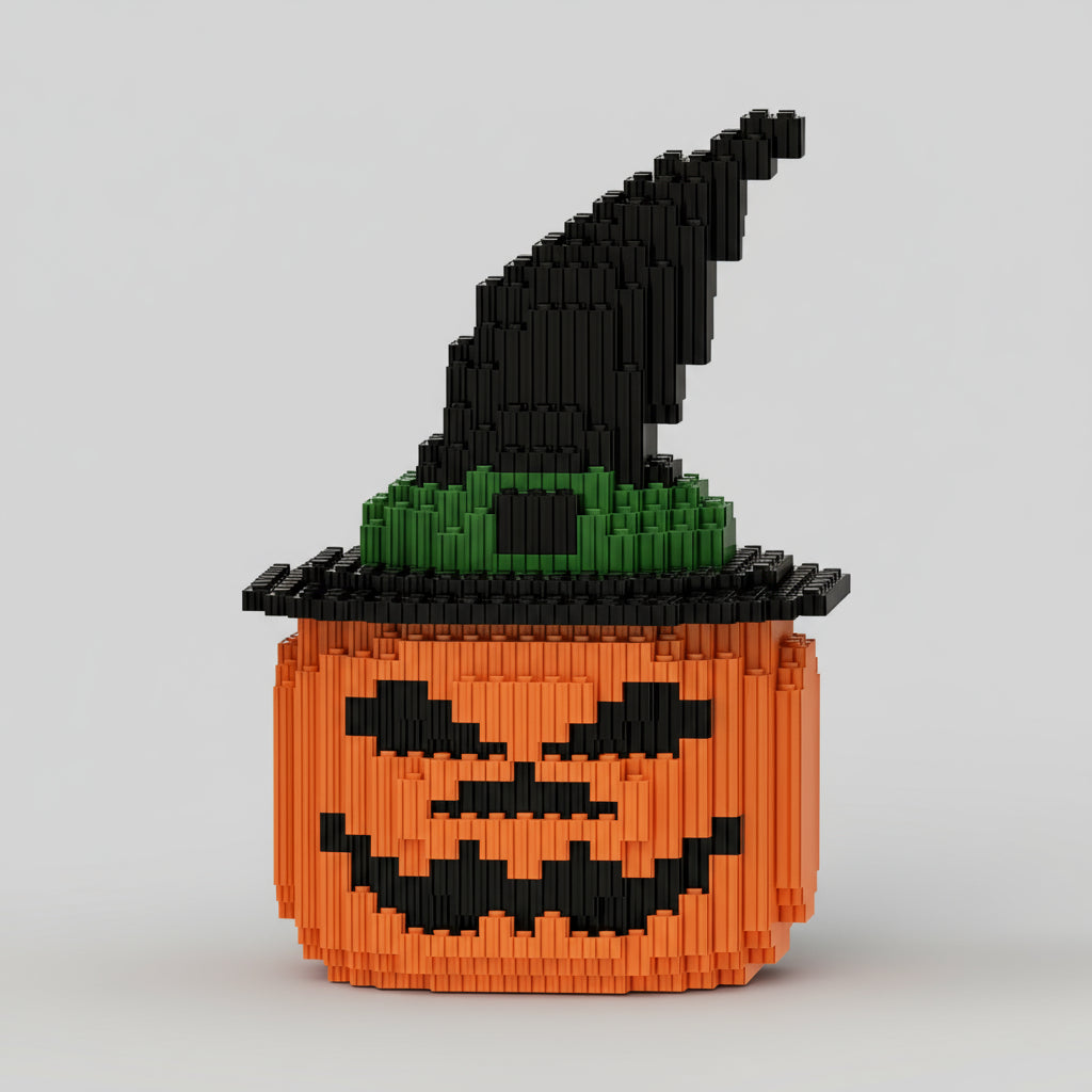 Halloween-Kürbis Bausteinset