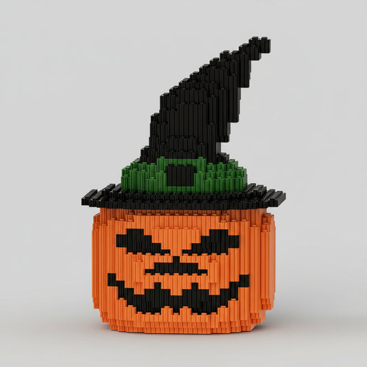 Halloween-Kürbis Bausteinset