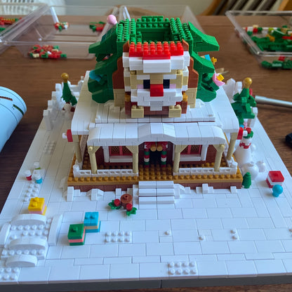 Weihnachtshaus Bausteinset