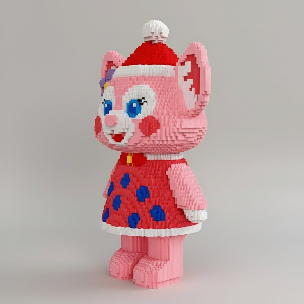 Fuchs mit Punktkleid Bausteinset