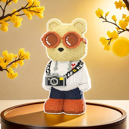 Bär mit Kamera Bausteinset