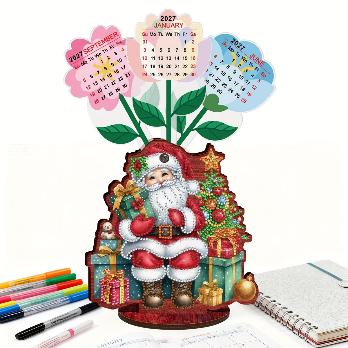 Diamond Painting Sitzender Weihnachtsmann