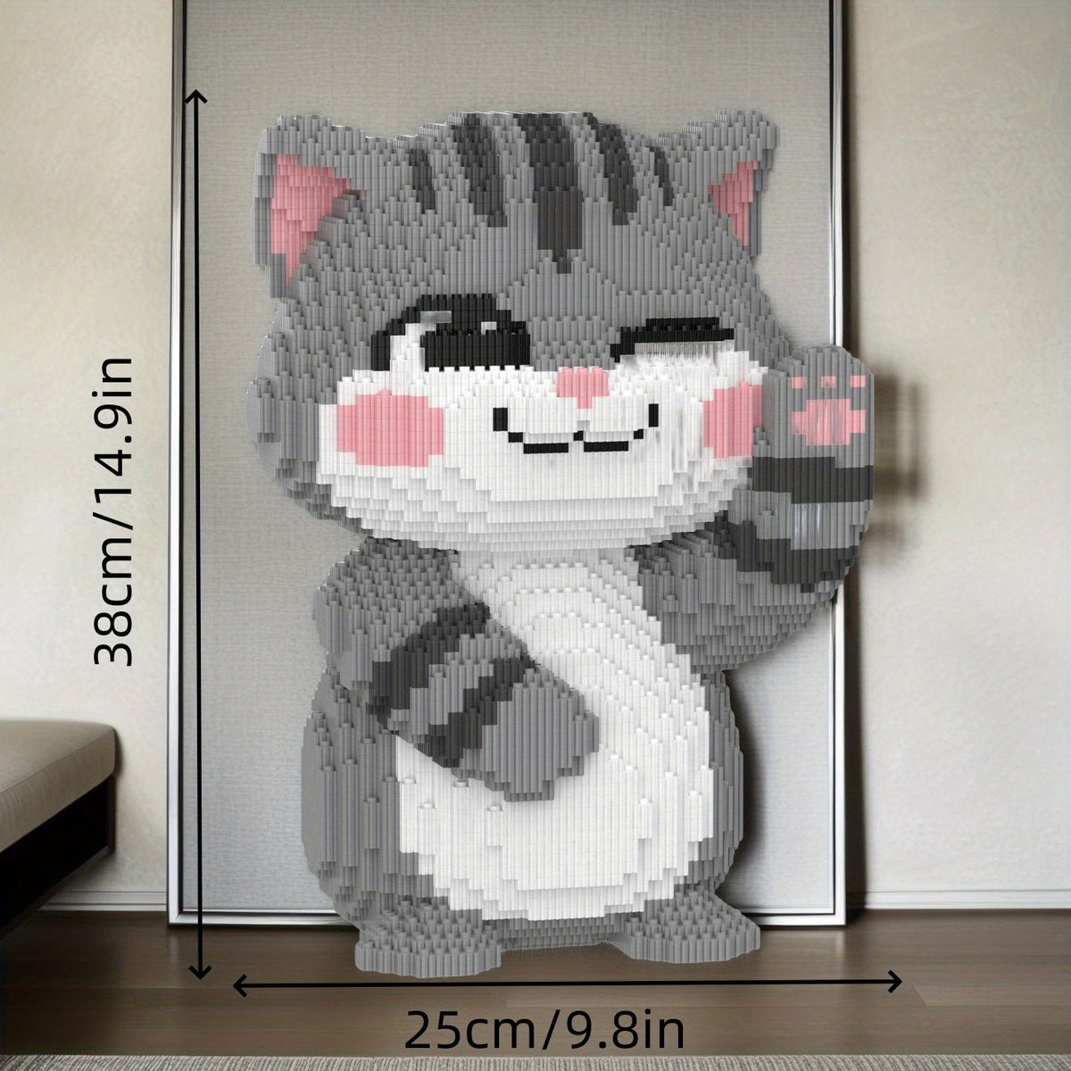 MEGA Liebe Graue Katze Bausteinset