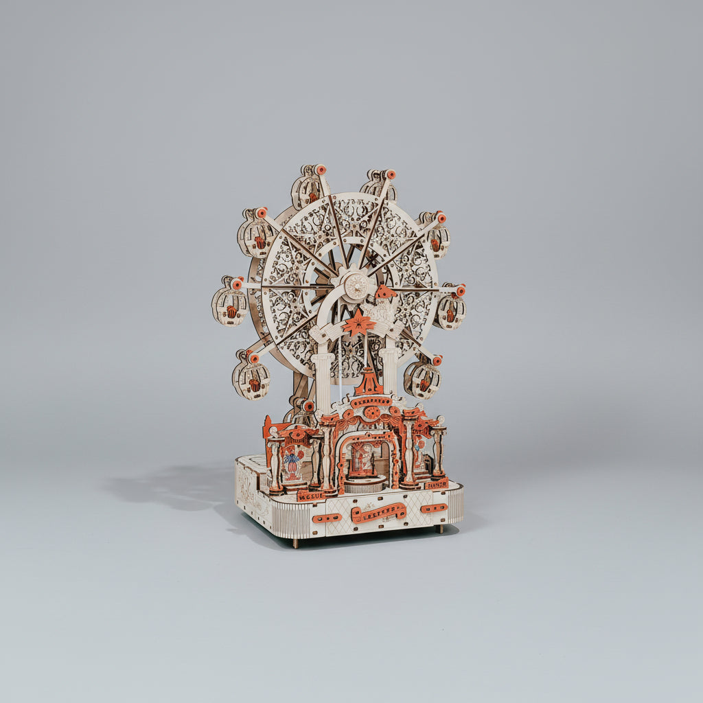 Buntes Riesenrad 3D-Holzbausatz