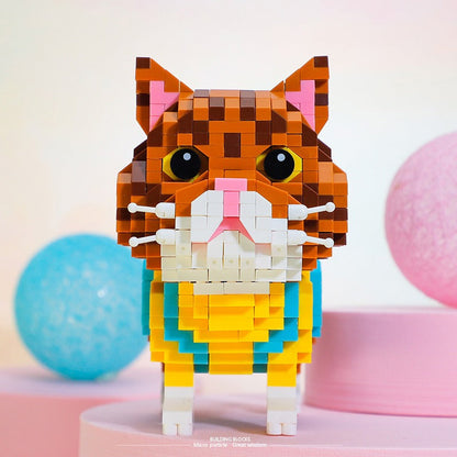 Niedliche Katze Bausteinset