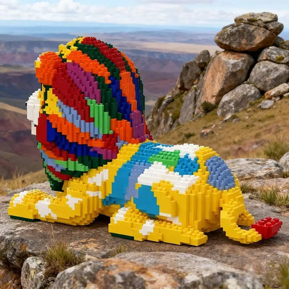 Liegender Löwe Bausteinset