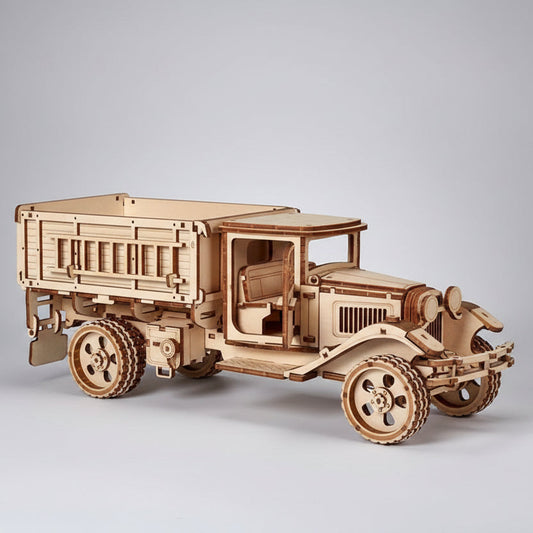 Militärtruck 3D-Holzbausatz